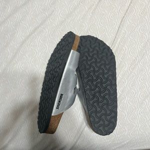 Silver Birkenstocks